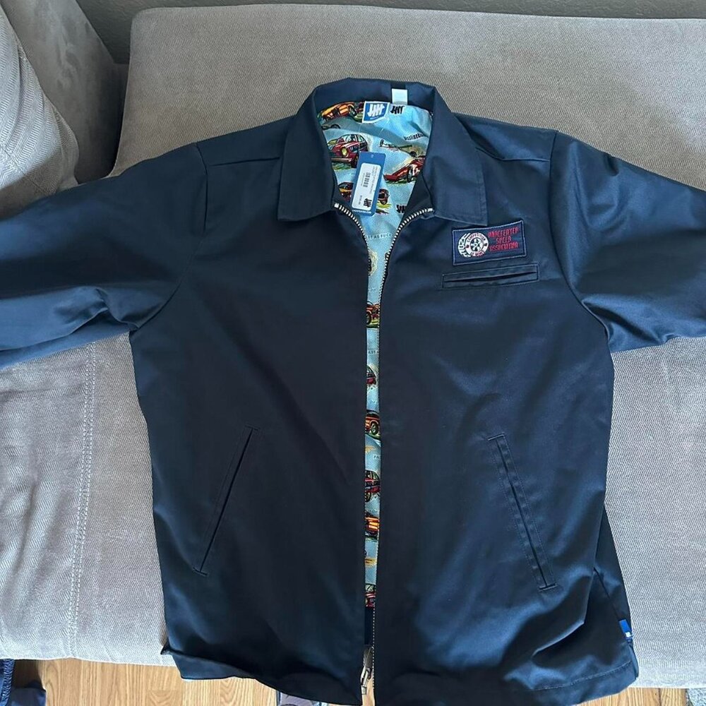 Navy Undefeated Racer Jacket